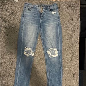 American Eagle Womens Jeans Light Wash Ripped